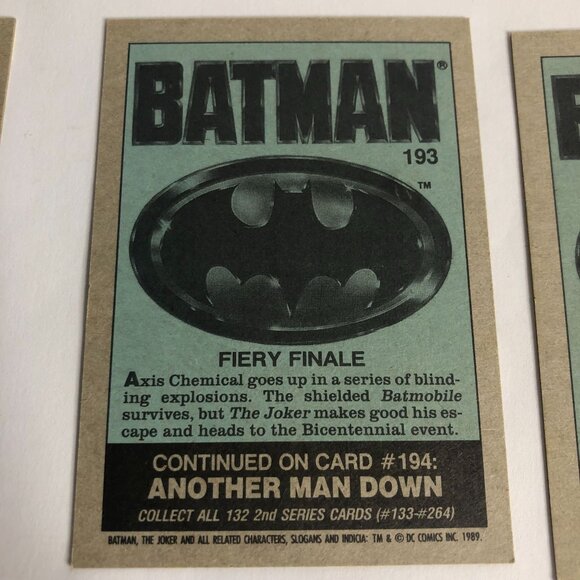 Lot of 62 1989 Topps Batman The Movie Trading & Sticker Cards - Picture 12 of 12